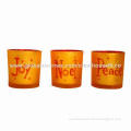 Glass Candle Holder Set for Home and Kitchen
